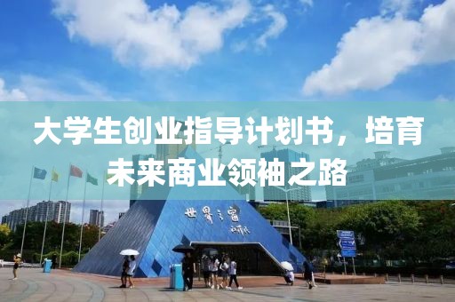 大学生创业指导计划书，培育未来商业领袖之路