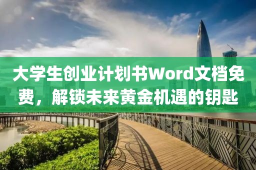 大学生创业计划书Word文档免费，解锁未来黄金机遇的钥匙