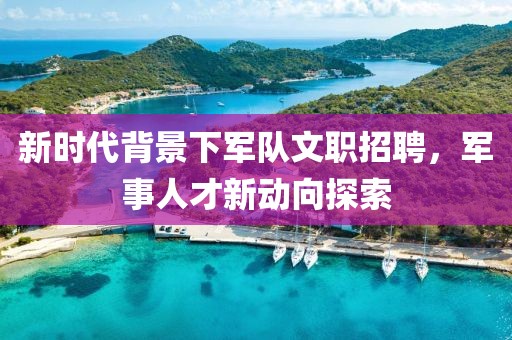 新时代背景下军队文职招聘，军事人才新动向探索