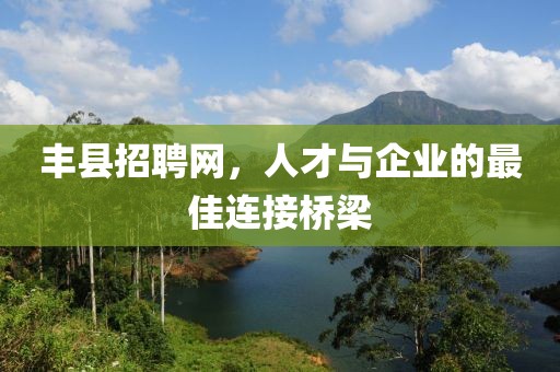 丰县招聘网，人才与企业的最佳连接桥梁