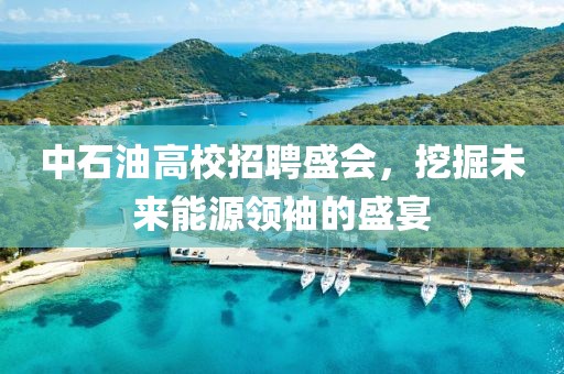 中石油高校招聘盛会，挖掘未来能源领袖的盛宴