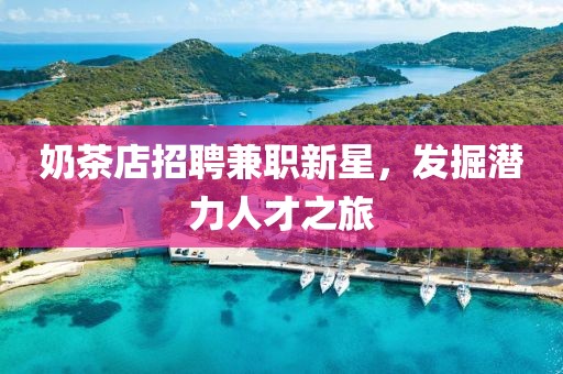 奶茶店招聘兼职新星，发掘潜力人才之旅