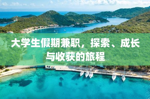 大学生假期兼职，探索、成长与收获的旅程