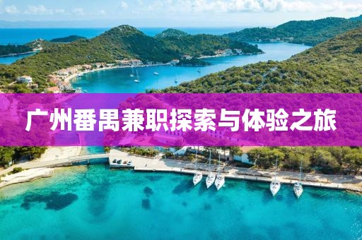 广州番禺兼职探索与体验之旅