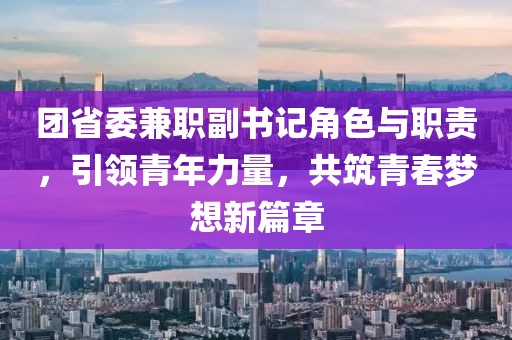 团省委兼职副书记角色与职责，引领青年力量，共筑青春梦想新篇章