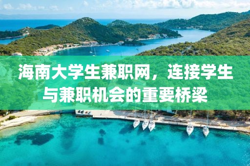 海南大学生兼职网，连接学生与兼职机会的重要桥梁