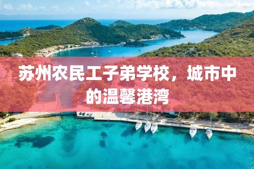 苏州农民工子弟学校，城市中的温馨港湾