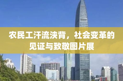 农民工汗流浃背，社会变革的见证与致敬图片展