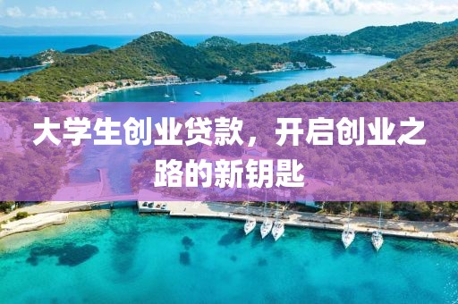 大学生创业贷款，开启创业之路的新钥匙